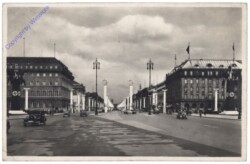Berlin, Unter den Linden im Festschmuck