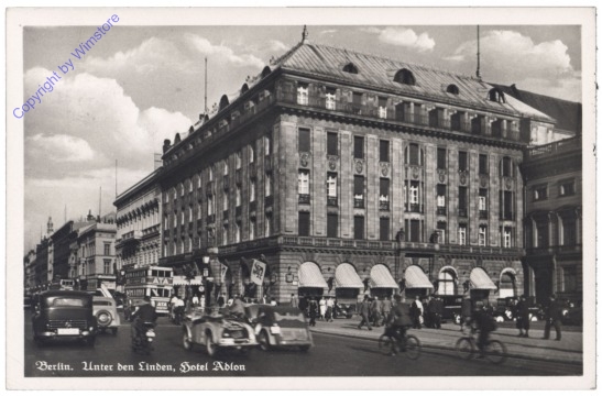 ak127319 Berlin, Unter den Linden, Hotel Adlon