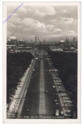 Berlin, Ost-West-Achse, von der Siegessäule aus gesehen
