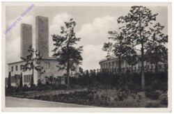 Berlin, Reichssportfeld, Osttor mit Blick auf die Deutsche Kampfbahn