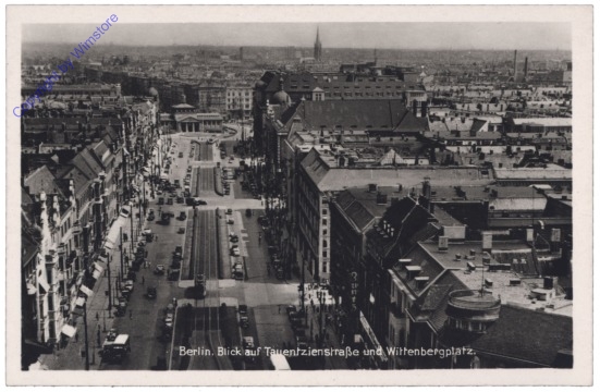 Berlin, Blick auf Tauentzienstraße und Wittenbergplatz