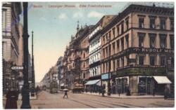 Berlin, Leipziger Strasse, Ecke Friedrichstrasse