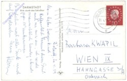 Darmstadt, Blick durch das Schlosstor