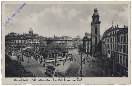 Frankfurt am Main, Hauptwache, Blick in die Zeil