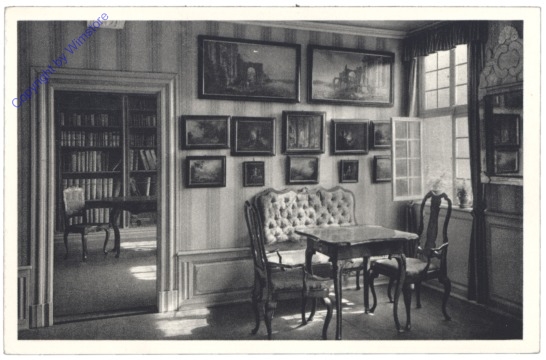 Frankfurt am Main, Goethehaus, Gemäldezimmer und Bibliothek des Vaters