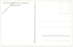 Frankfurt am Main, Goethehaus, Dichterzimmer