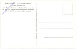 Frankfurt am Main, Goethehaus, Goethe 27 Jahre alt