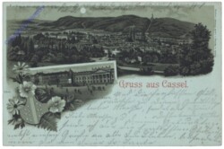 Kassel, Gruss aus, Mondschein