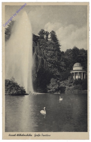 Kassel, Wilhelmshöhe, Große Fontäne