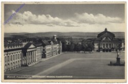 Kassel, Friedrichsplatz, Staatstheater, Museum, Landesbibliothek