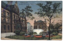 Chemnitz, Rathaus mit Beckerdenkmal