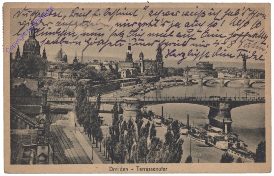 Dresden, Brühlsche Terrasse, Terrassenufer