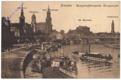 Dresden, Elbe, Dampfschifflandeplatz - Terrassenufer