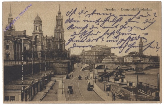 Dresden, Elbe, Dampfschifflandeplatz