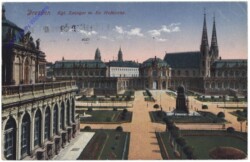 Dresden, Zwinger, mit Ev. Hofkirche