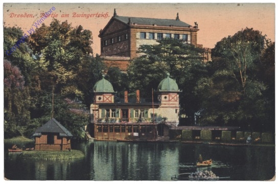 Dresden, Zwinger, Partie am Zwingerteich