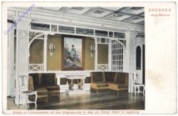 Dresden, Hotel, Hotel Bellevue, Niesche im Frühstückssalon