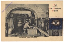 Dresden, Restaurant, Gruss aus dem Rats-Weinkeller