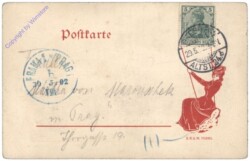 Dresden, Postplatz, v. Weber's Hotel
