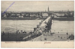 Dresden, Augustusbrücke u. Neustadt