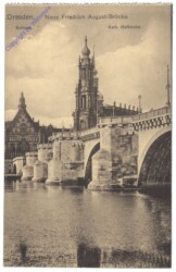 Dresden, Neue Friedrich August-Brücke, Schloss, Kath. Hofkirche