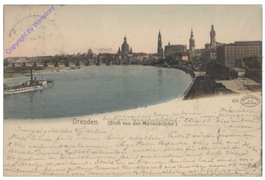 Dresden, Blick von der Marienbrücke