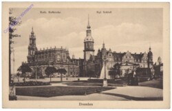 Dresden, Hofkirche u. Schloss