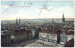 Dresden, Blick von der Kreuzkirche nach Westen