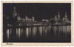 Dresden, Ortsansicht bei Nacht