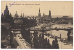 Dresden, Altstadt, vom Terrassenufer gesehen