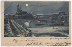 Dresden, Altstadt vom Hotel Stadt Wien aus gesehen