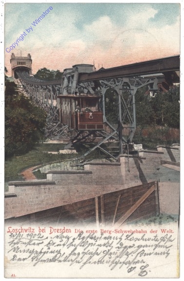 Dresden, Loschwitz, Die erste Berg-Schwebebahn der Welt