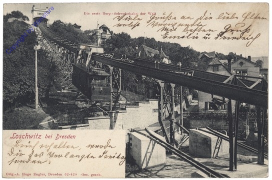 Dresden, Loschwitz, Die erste Berg-Schwebebahn der Welt