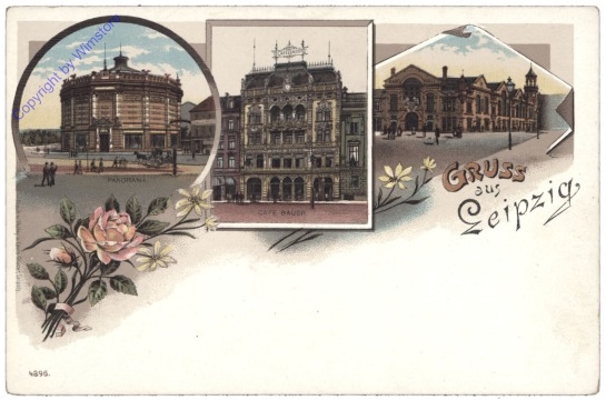 Leipzig, Gruss aus, Cafe Bauer