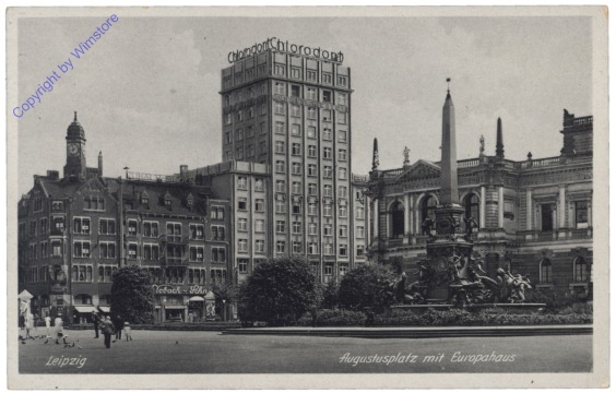 Leipzig, Augustusplatz mit Europahaus