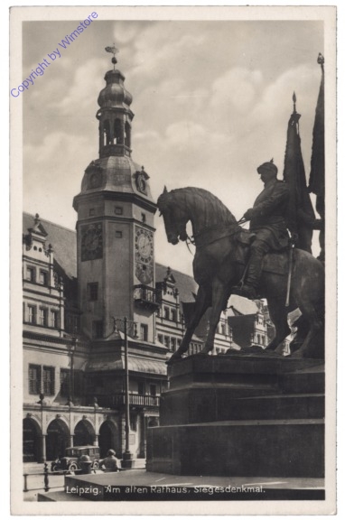 Leipzig, Rathaus, Siegesdenkmal