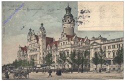 Leipzig, Rathaus, vom Königsplatz gesehen