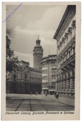 Leipzig, Rathaus, Deutsche Notenbank