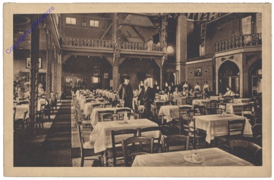 Leipzig, Intern. Baufachausstellung mit Sonderausstellungen 1913, Innenansicht der Bayerischen Bierhalle