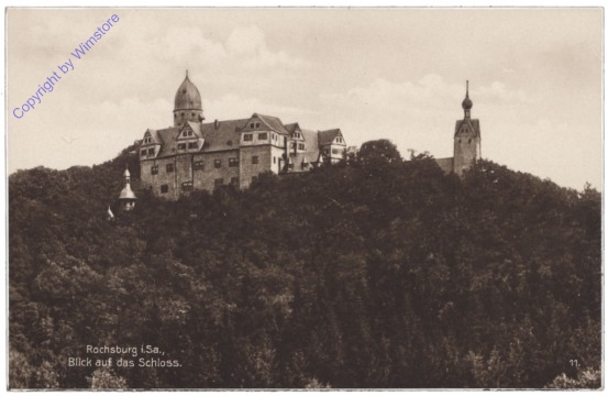 Lunzenau, Rochsburg, Blick auf das Schloss