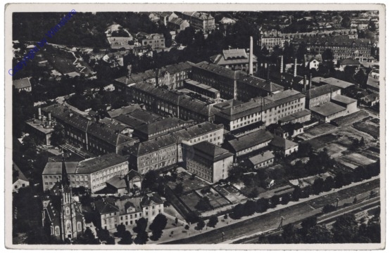 Meißen, Staatliche Porzellan-Manufaktur, Luftbild