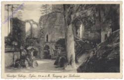 Oybin, Eingang zur Kirchruine