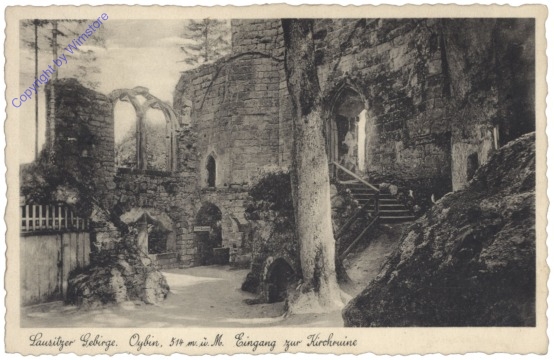 Oybin, Eingang zur Kirchruine