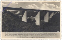 Größte Reichsautobahnbrücke Deutschlands im Muldental zwischen Nossen und Siebenlehn