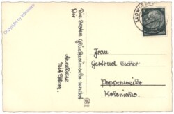 Mädchen mit Blumen und Geschenk, Geburtstag