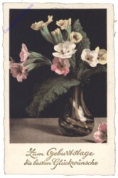 Blumenvase, Geburtstag