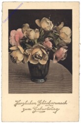 Blumenvase, Geburtstag