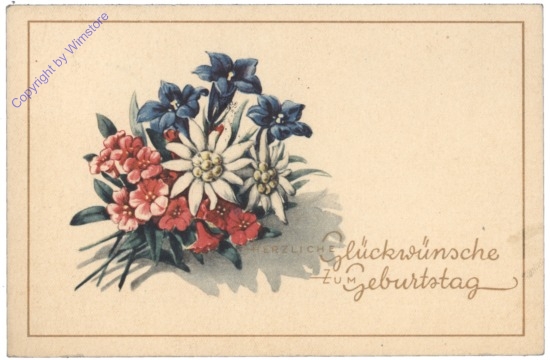 ak128275 Blumenstrauss, Geburtstag
