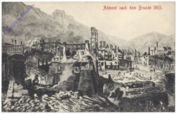 Admont, nach dem Brande 1865
