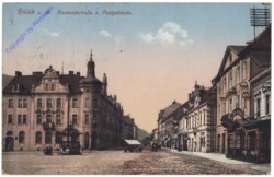 Bruck an der Mur, Bismarckstrasse u. Postgebäude